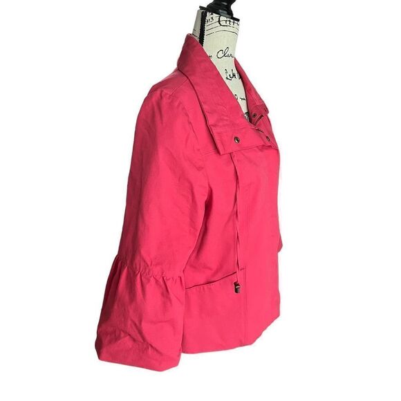 Charter Club Women’s Short Jacket with Bell Sleeves Terracotta Size Large - Picture 2 of 11